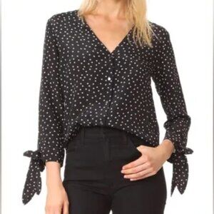 Madewell 100% Silk Star Print Blouse